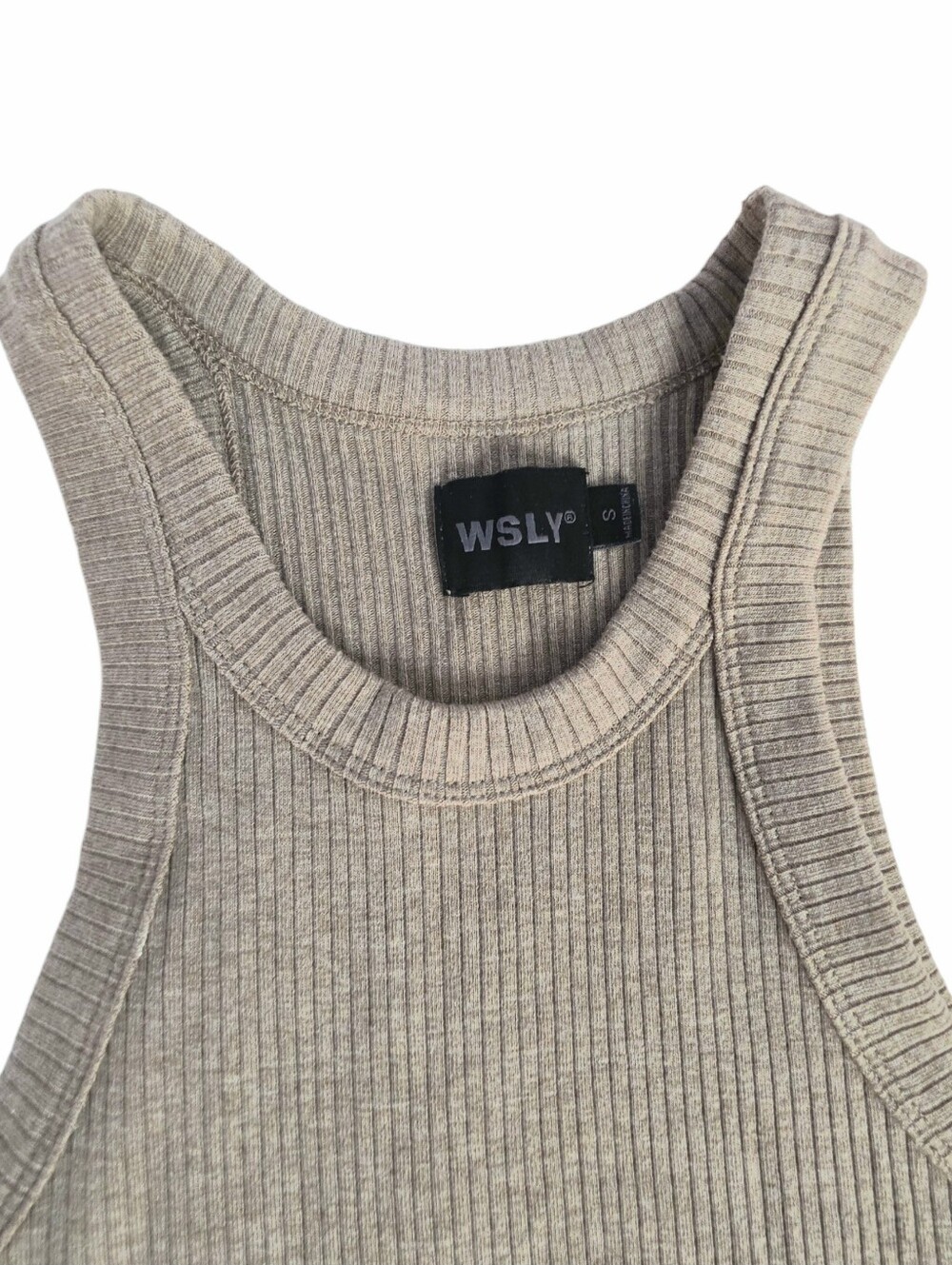 WSLY The Rivington Ribbed Dress In Walnut Heather - Picture 4 of 8
